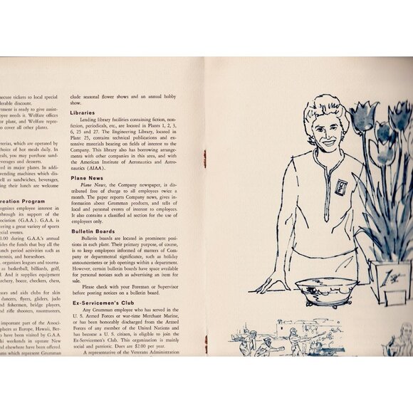 Grumman Aerospace Employee Booklet 1966 Astronaut Cover, Rare NASA Era 20 pgs. - Picture 2 of 10